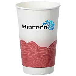 Turbulent Waves Full Color Insulated Paper Cup - 16 oz.