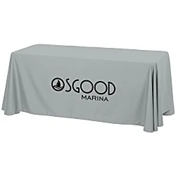 Hemmed Closed-Back Poly/Cotton Table Throw - 6' - 24 hr