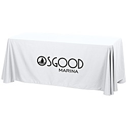 Hemmed Closed-Back Poly/Cotton Table Throw - 6' - 24 hr