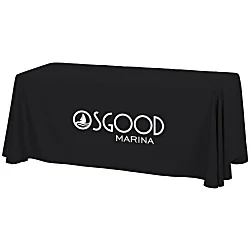 Hemmed Closed-Back Poly/Cotton Table Throw - 6' - 24 hr