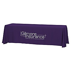 Hemmed Closed-Back Poly/Cotton Table Throw - 8' - 24 hr