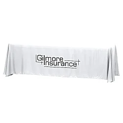 Hemmed Closed-Back Poly/Cotton Table Throw - 8' - 24 hr