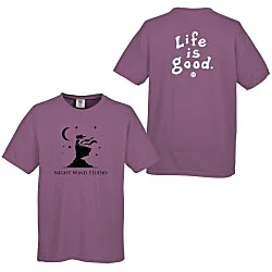Life is Good Garment-Dyed Tee - Screen - Colors - LIG