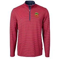 Cutter & Buck Virtue Pique Micro Stripe 1/4-Zip Pullover