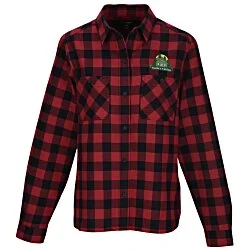 Plaid Flannel Two Pocket Shirt - Ladies'