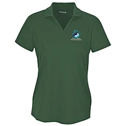 Lightweight Performance Split V-Neck Polo - Ladies'