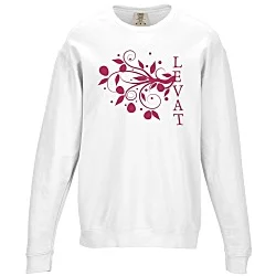 Comfort Colors Garment-Dyed Lightweight Cotton Fleece Crewneck Sweatshirt