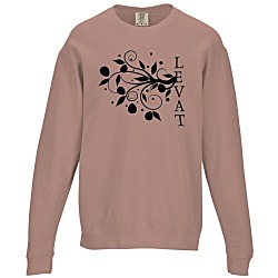Comfort Colors Garment-Dyed Lightweight Cotton Fleece Crewneck Sweatshirt