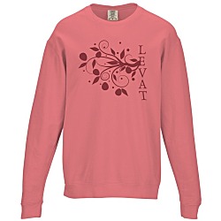 Comfort Colors Garment-Dyed Lightweight Cotton Fleece Crewneck Sweatshirt