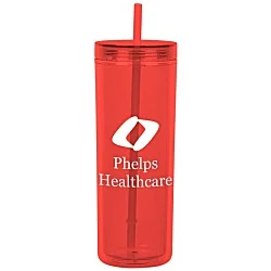 Chroma Acrylic Tumbler with Straw - 16 oz.