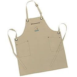 Artisan Barley Contrast Stitch Bib Apron