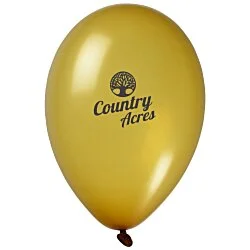 Balloon - 9" Metallic Colors - 24 hr