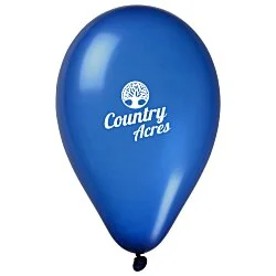 Balloon - 9" Metallic Colors - 24 hr