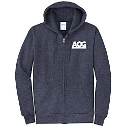 Fashion Full-Zip Hooded Sweatshirt - Men's - Screen