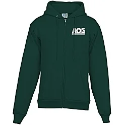 Fashion Full-Zip Hooded Sweatshirt - Men's - Screen