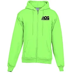 Fashion Full-Zip Hooded Sweatshirt - Men's - Screen