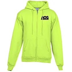 Fashion Full-Zip Hooded Sweatshirt - Men's - Screen