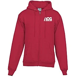 Fashion Full-Zip Hooded Sweatshirt - Men's - Screen