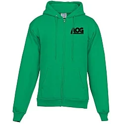 Fashion Full-Zip Hooded Sweatshirt - Men's - Screen