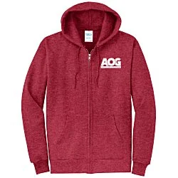 Fashion Full-Zip Hooded Sweatshirt - Men's - Screen