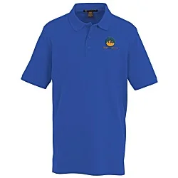 Harriton Valiant Cotton Snag Protect Polo - Men's