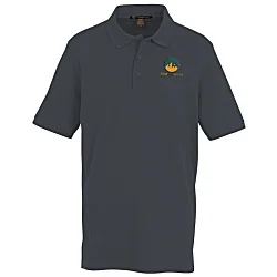 Harriton Valiant Cotton Snag Protect Polo - Men's