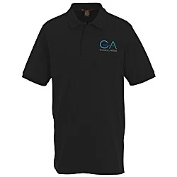 Harriton Valiant Cotton Snag Protect Pocket Polo