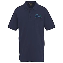 Harriton Valiant Cotton Snag Protect Pocket Polo