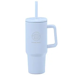 Chill Out Vacuum Mug with Straw - 40 oz. - Laser Engraved