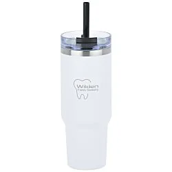 Charger Vacuum Tumbler - 40 oz. - Laser Engraved