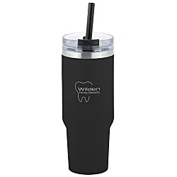 Charger Vacuum Tumbler - 40 oz. - Laser Engraved