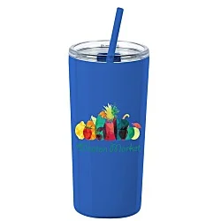 Refresh Baylos Vacuum Tumbler with Straw - 20 oz. - Full Color