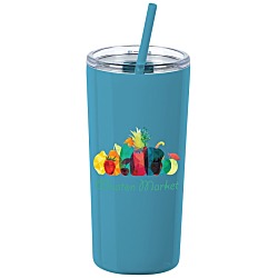 Refresh Baylos Vacuum Tumbler with Straw - 20 oz. - Full Color