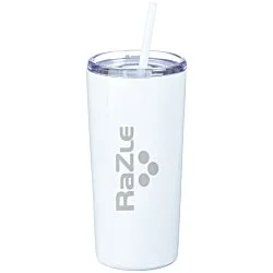 Refresh Baylos Vacuum Tumbler with Straw - 20 oz. - Laser Engraved