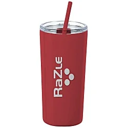 Refresh Baylos Vacuum Tumbler with Straw - 20 oz. - Laser Engraved