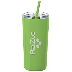 Refresh Baylos Vacuum Tumbler with Straw - 20 oz. - Laser Engraved