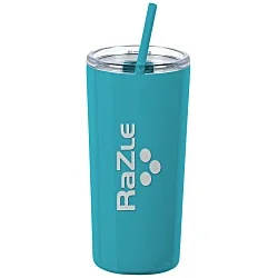 Refresh Baylos Vacuum Tumbler with Straw - 20 oz. - Laser Engraved