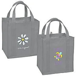 Life is Good Grocery Tote - Full Color - Daisy