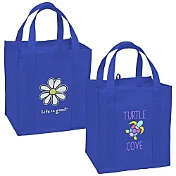 Life is Good Grocery Tote - Full Color - Daisy