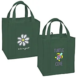 Life is Good Grocery Tote - Full Color - Daisy