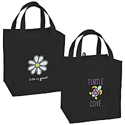 Life is Good Grocery Tote - Full Color - Daisy
