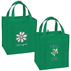 Life is Good Grocery Tote - Full Color - Daisy