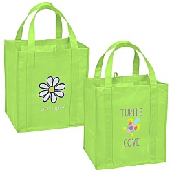 Life is Good Grocery Tote - Full Color - Daisy