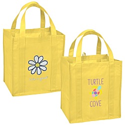 Life is Good Grocery Tote - Full Color - Daisy