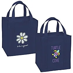 Life is Good Grocery Tote - Full Color - Daisy