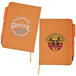 Life is Good TaskRight Afton Notebook with Pen - Full Color - Grateful