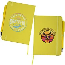 Life is Good TaskRight Afton Notebook with Pen - Full Color - Grateful