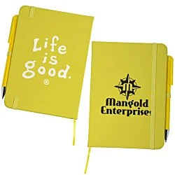 Life is Good TaskRight Afton Notebook with Pen - LIG