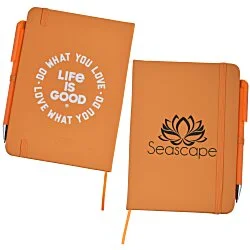 Life is Good TaskRight Afton Notebook with Pen - Love