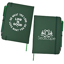 Life is Good TaskRight Afton Notebook with Pen - Love